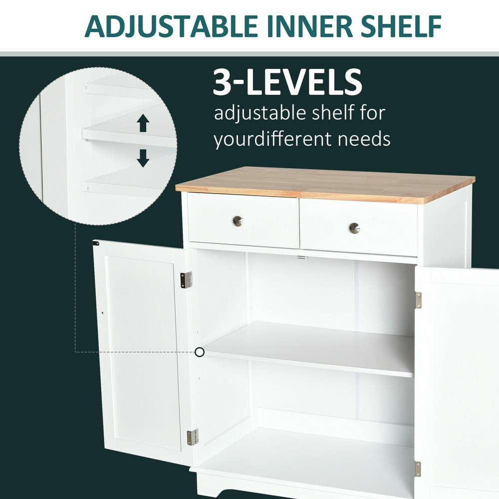 Kitchen Base Cabinet Bathroom Storage Buffet Sideboard with Doors and Shelves