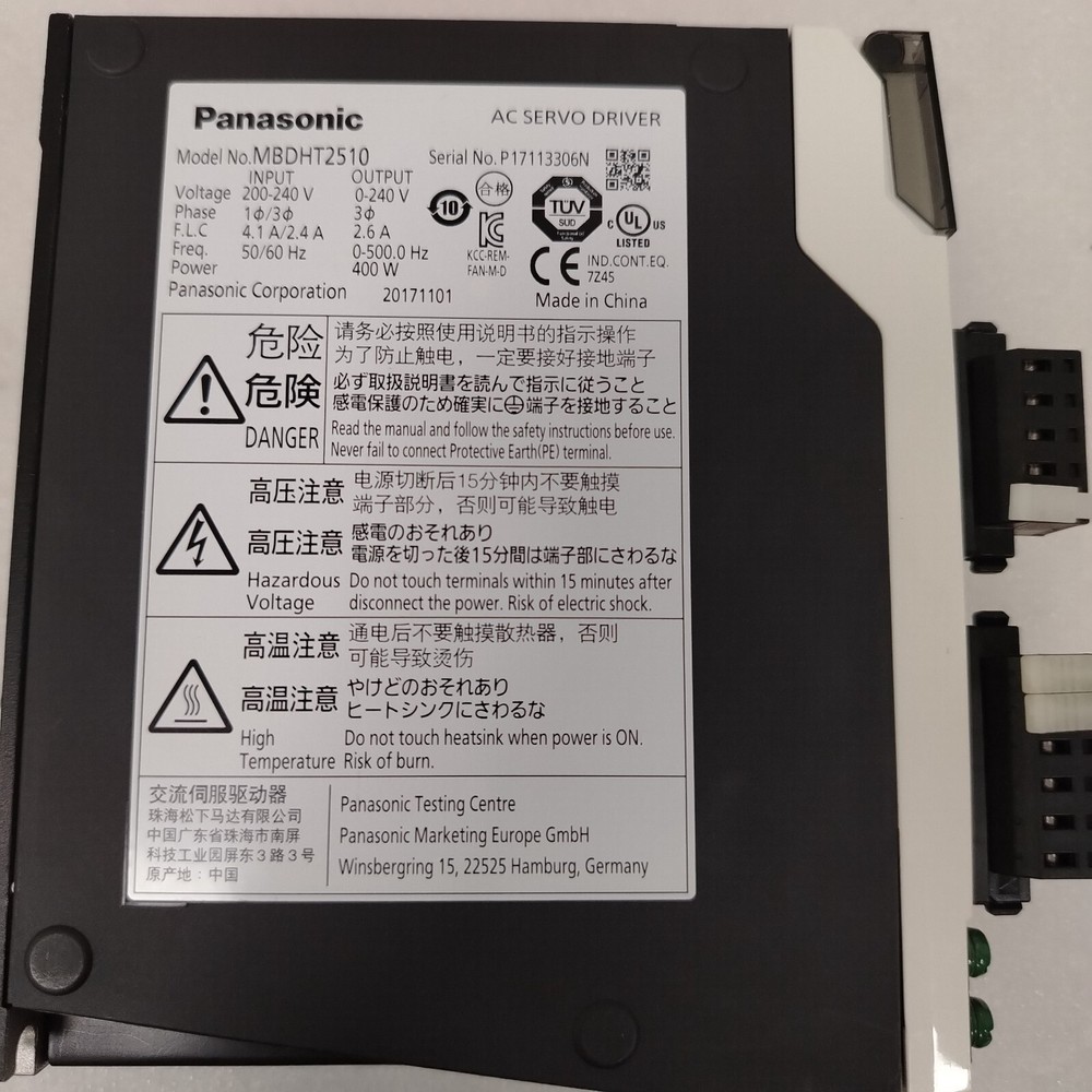 Panasonic MBDHT2510 AC Servo Driver
