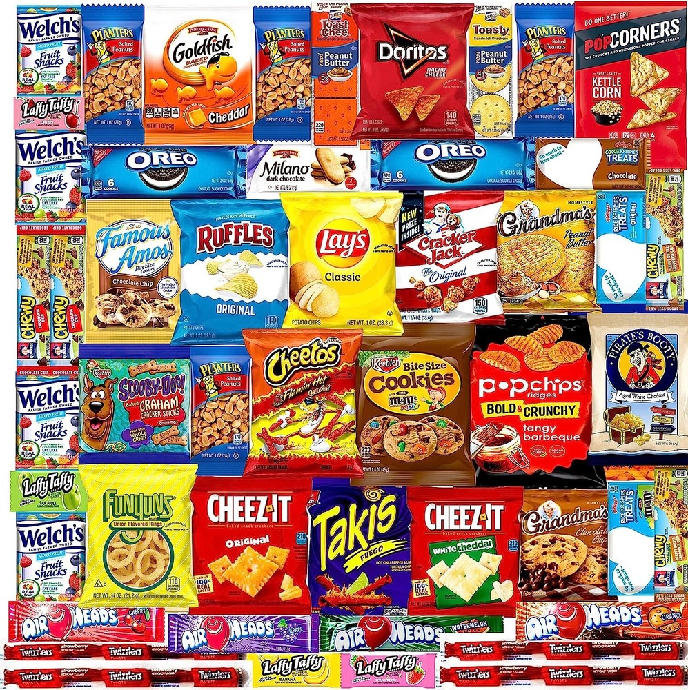 Ultimate Variety Sampler Care Package, Gift Package, Snacks, Chips, Cookies,Bars