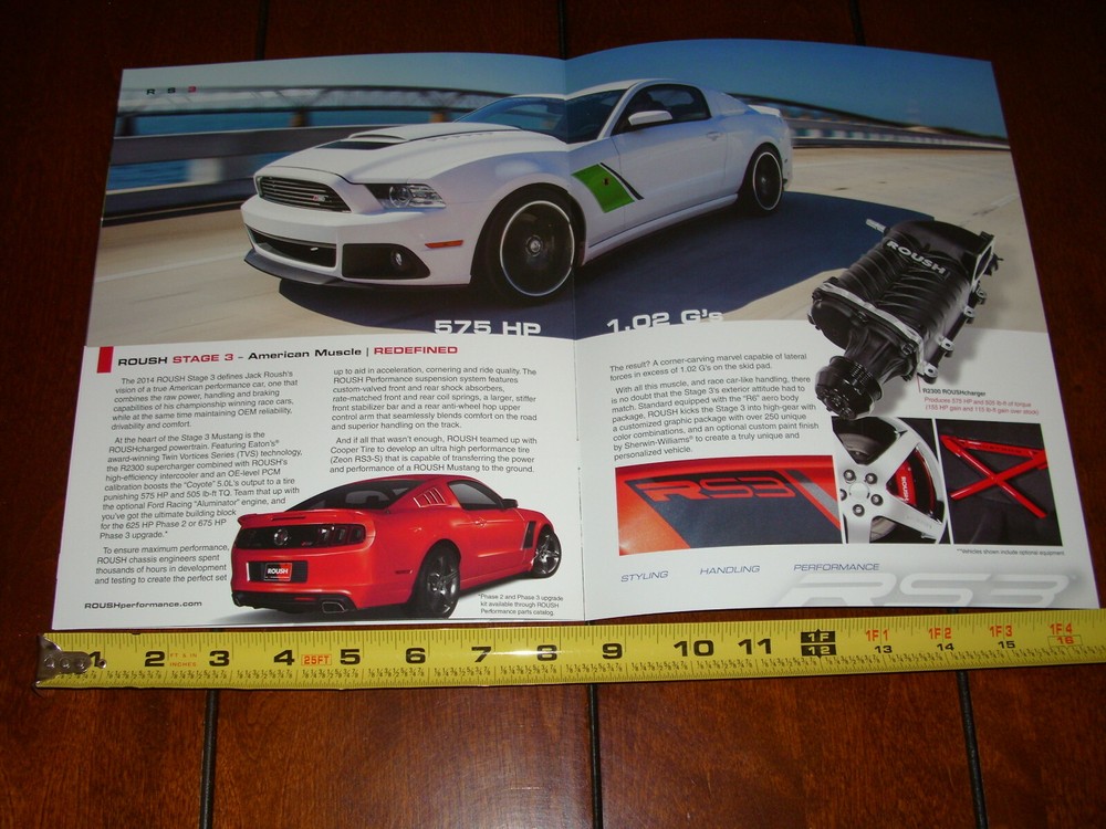 2014 ROUSH PERFORMANCE MUSTANG BROCHURE - STAGE 1 - STAGE 2 - STAGE 3