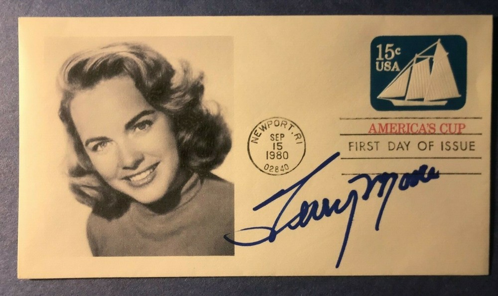 SIGNED TERRY MOORE FDC AUTOGRAPHED FIRST DAY COVER