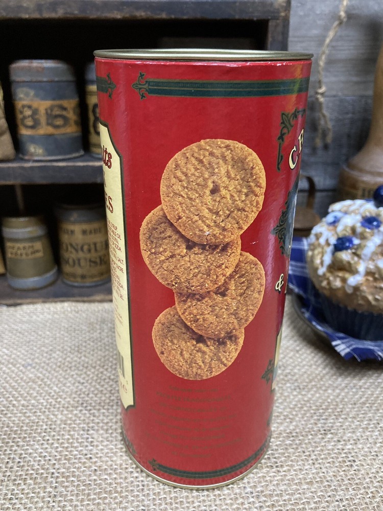 VTG Crabtree & Evelyn Biscuits Empty Container 1997 London Store Display Prop