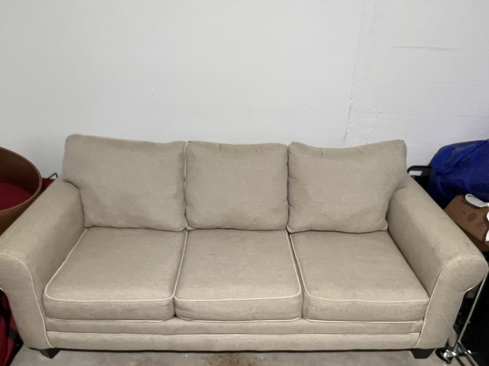 Couch - Beige Softly Used