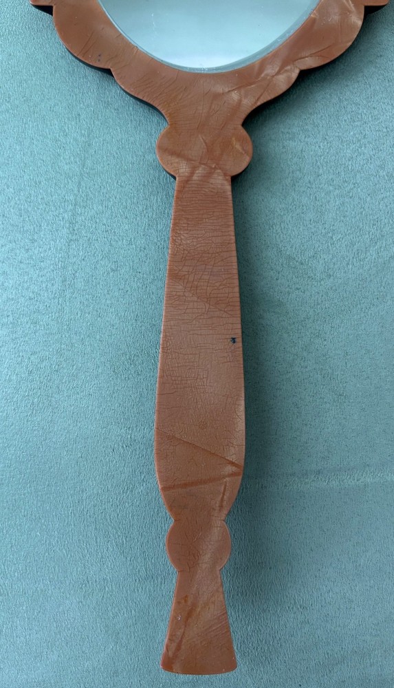 Vintage Celluloid Bakelite handheld mirror