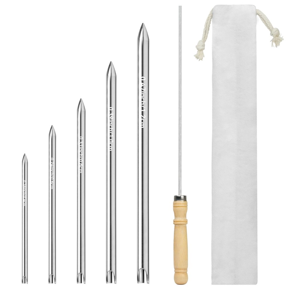 Stainless Steel Rope Splicing Tools Set - 5 Sizes for Double Braid Eye Ropes