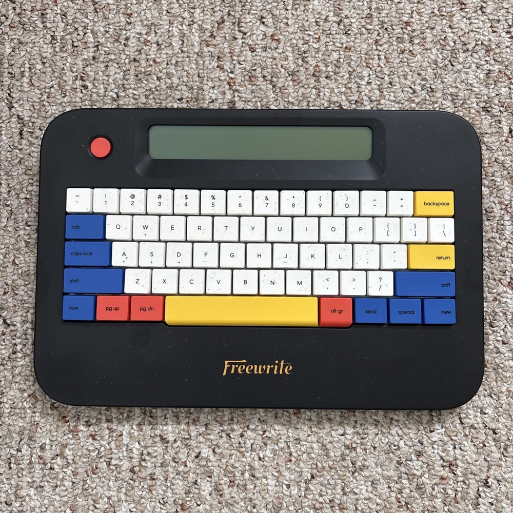 Astrohaus Freewrite Alpha Cosmic Edition Digital Typewriter with Felt Case