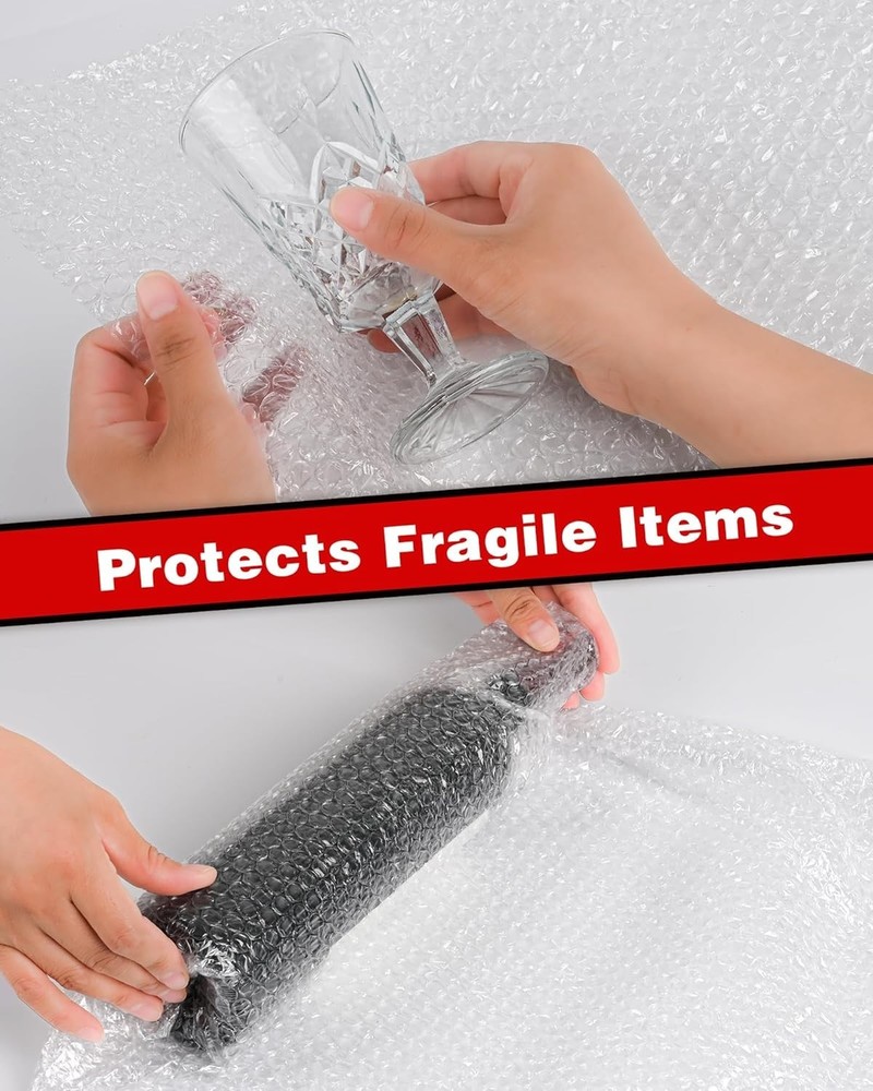 Versatile 3/16" x 15" Bubble Cushion Wrap Rolls - 72ft with Perforated Design
