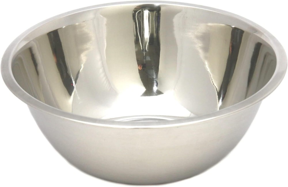 Chef Craft Brushed Stainless Steel Mixing Bowl, 5 Quart