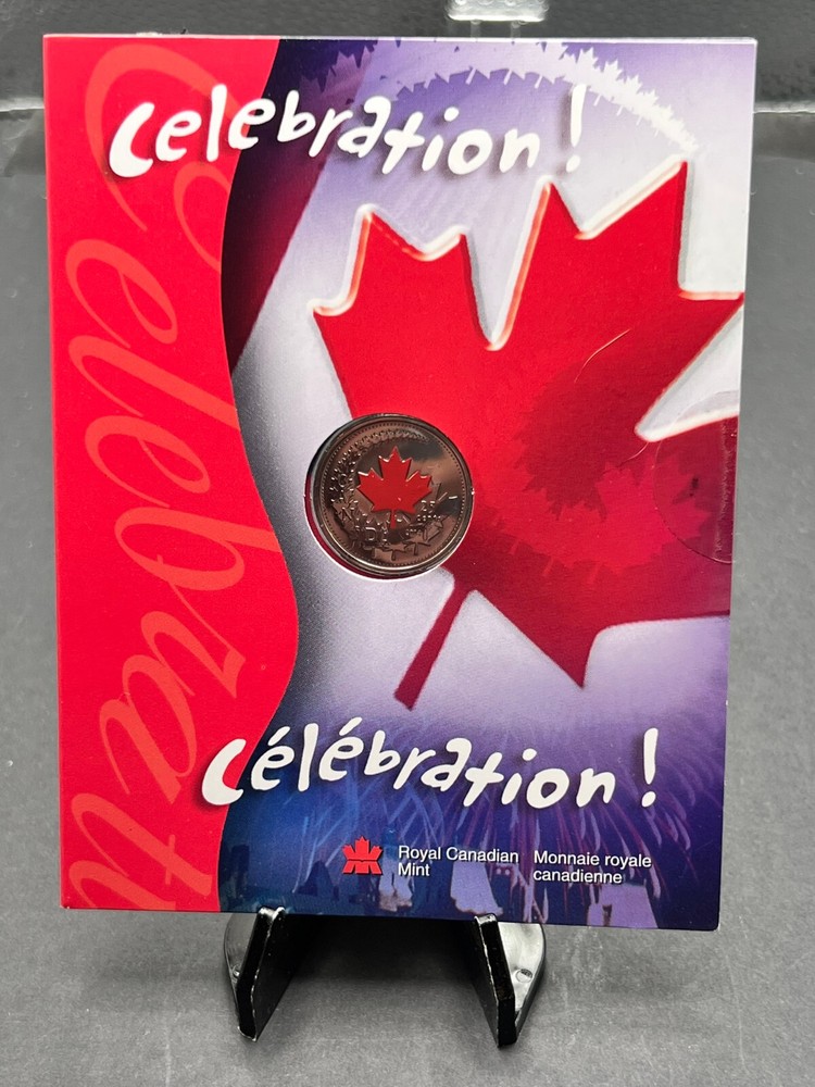 2004 Canada Celebration - Colorized 25 Cents Proof-Like BU