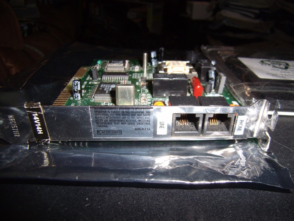 Vintage Logicode Technology 1414LHC Fax/Modem Card & Floppy Software Discs