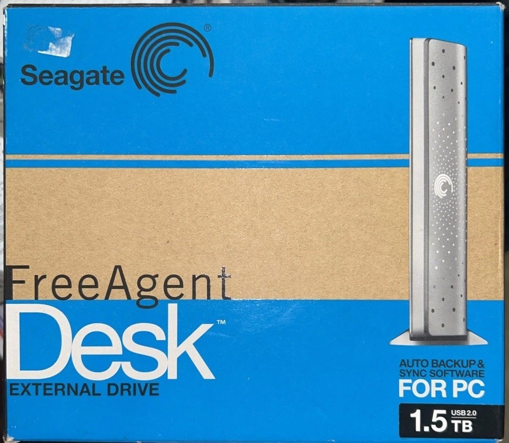 Seagate FreeAgent Desk External Hard Drive 1.5TB Silver