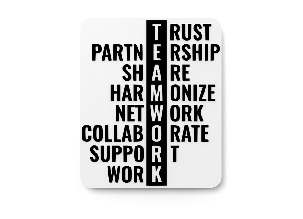 Trust Partnership Share Harmonize Network Collaborate | Funny sign Home & Office
