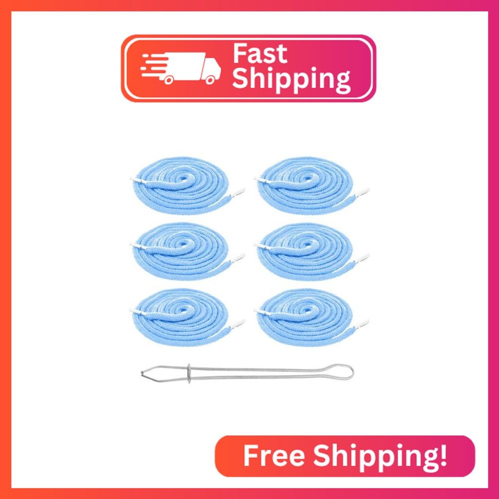 Mandala Crafts Light Blue Drawstring Replacement Draw Cord for Sweatpants Waist