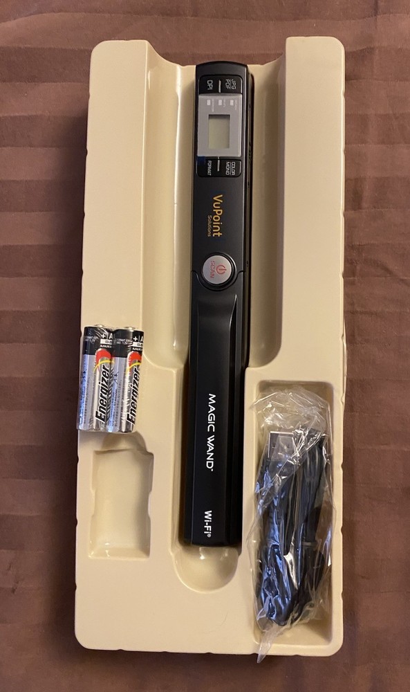 VuPoint Scanner Magic Wand II Wireless Scanner Open Box