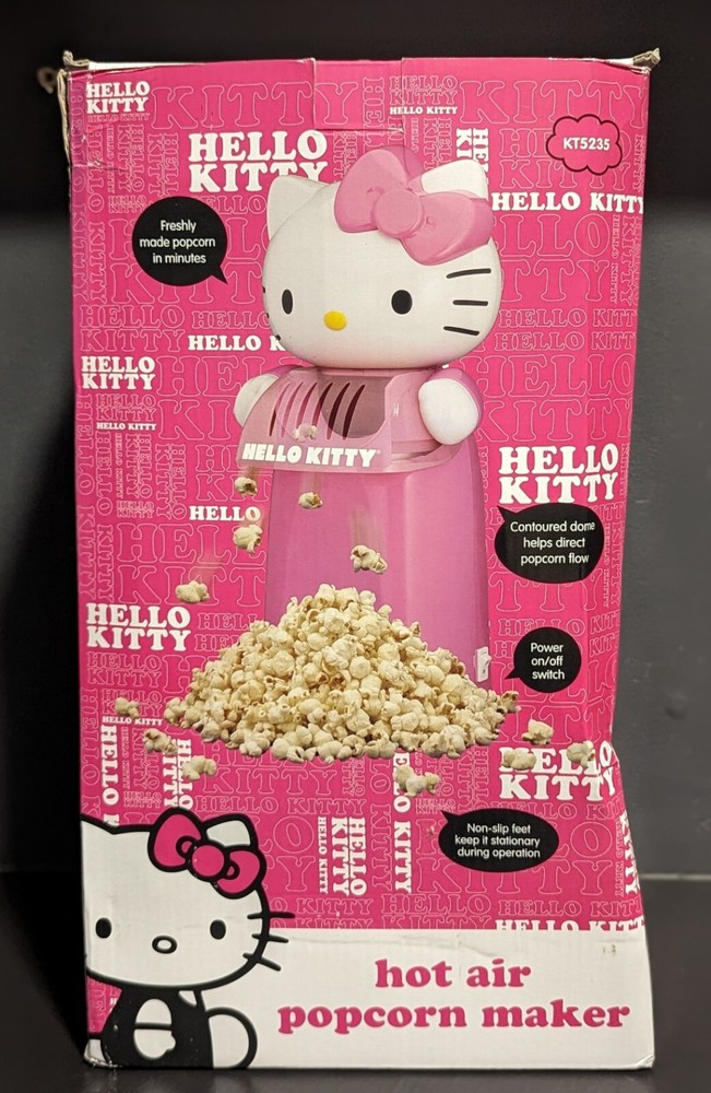 HELLO KITTY PINK ELECTRONIC AIR POPCORN MAKER MACHINE 2016 - NEW