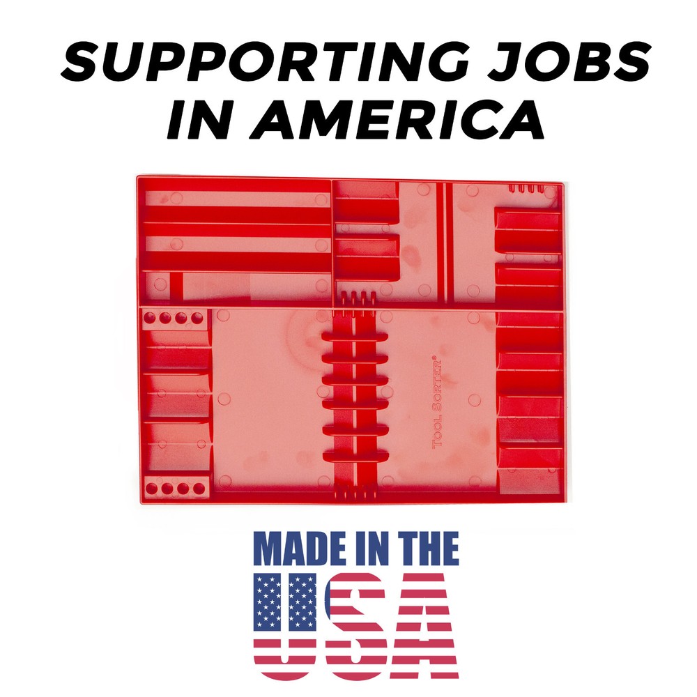 Tool Sorter Screwdriver Organizer – Red