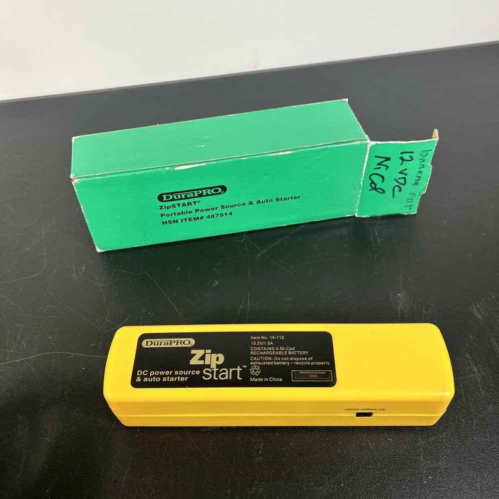 Dura Pro Zip Start 15-112 Power Source Untested Sold As Is