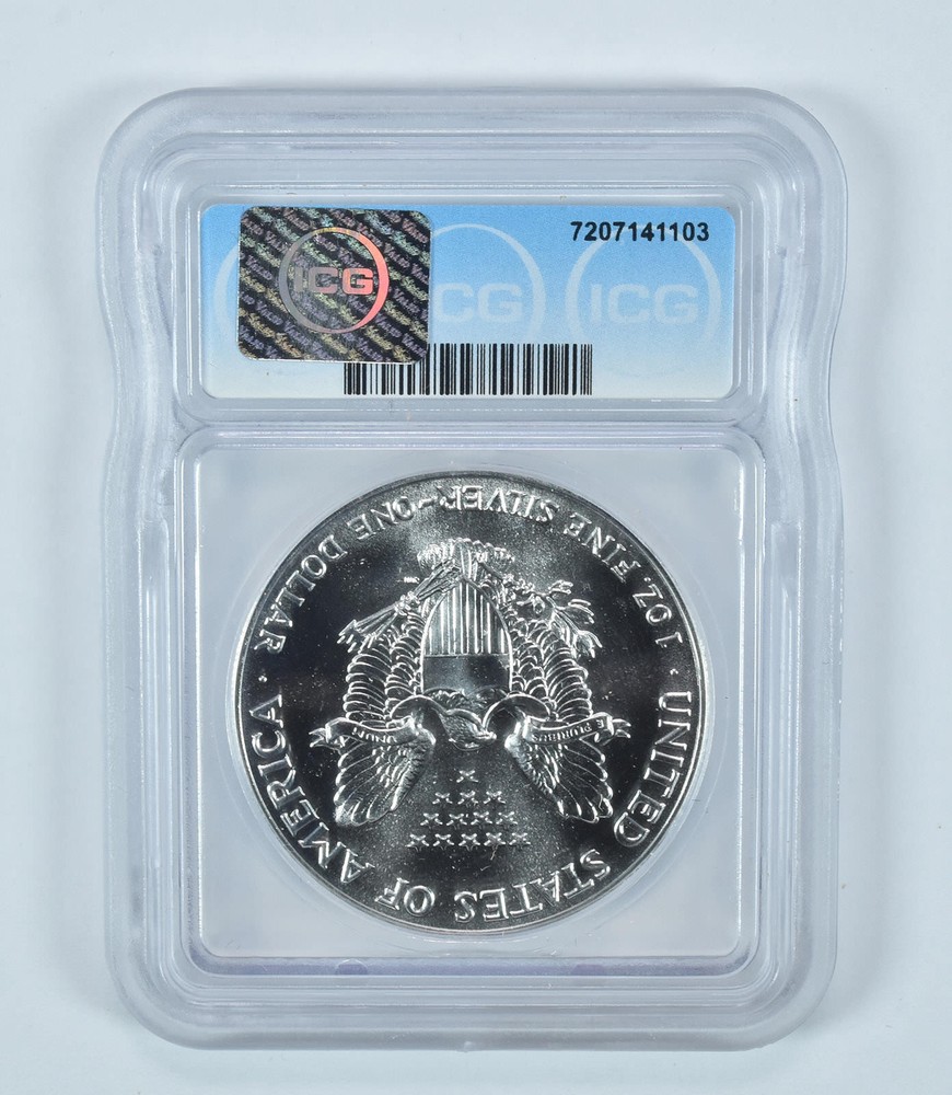 1990 American Silver Eagle MS69 ICG