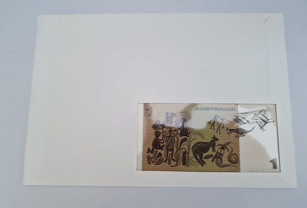 1 Dollar Excellent Condition envelope Stamp BANKNOTE Australia