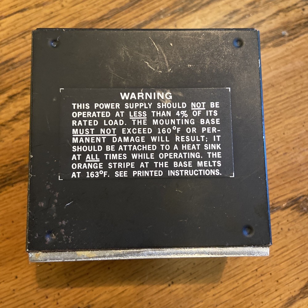 Abbott Transistor A05D-15.7A Input range 24-30 VDC Output 15.7VDC@ .32amps