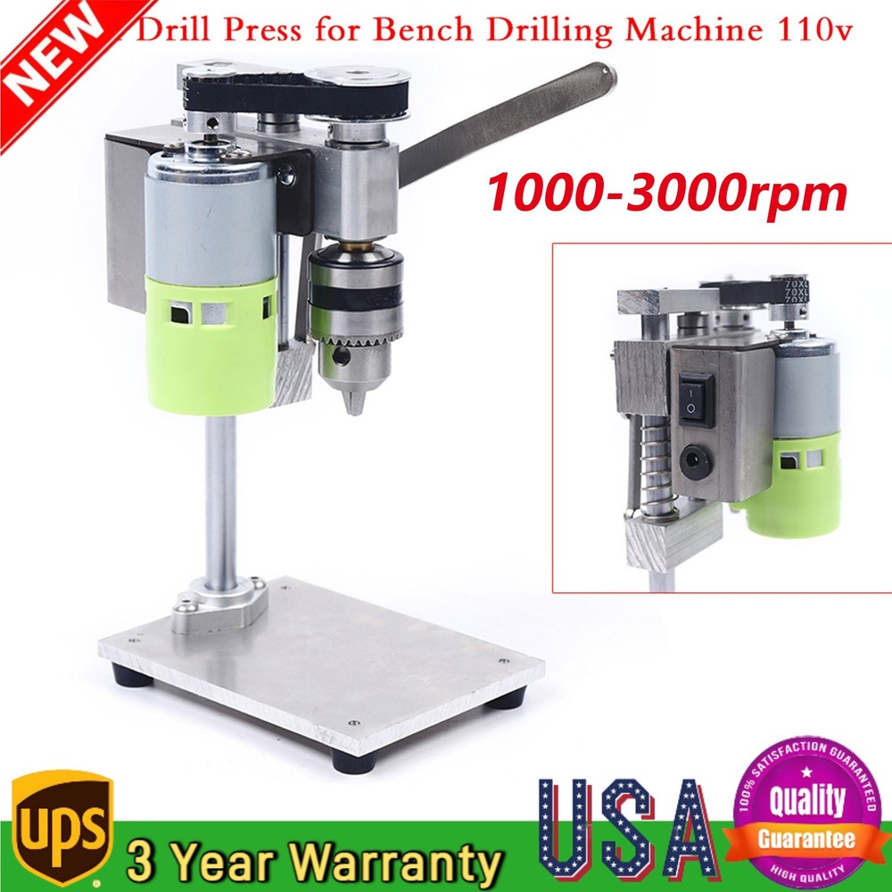 Mini Drill Press Bench Small electric Drill Machine Work Bench Variable Speed