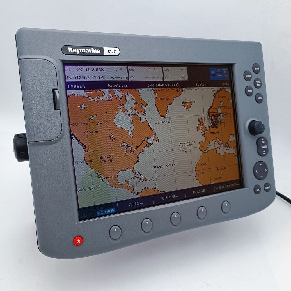 Raymarine C120 GPS Chartplotter E02022 Radar Multi-Function Legacy Display MFD