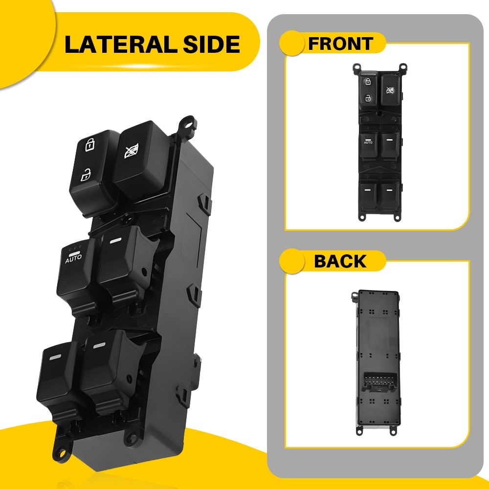 Master Power Window Control Switch Front Left Side For 2012-2015 Kia Rio 16 Pins