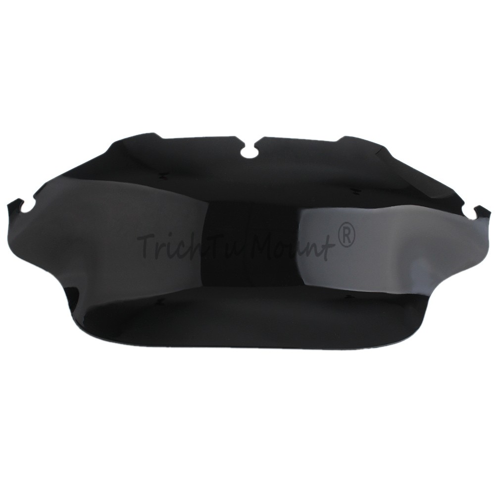 For Harley Electra Glide Classic 1996-2013 8" Wave Windshield Windscreen Black