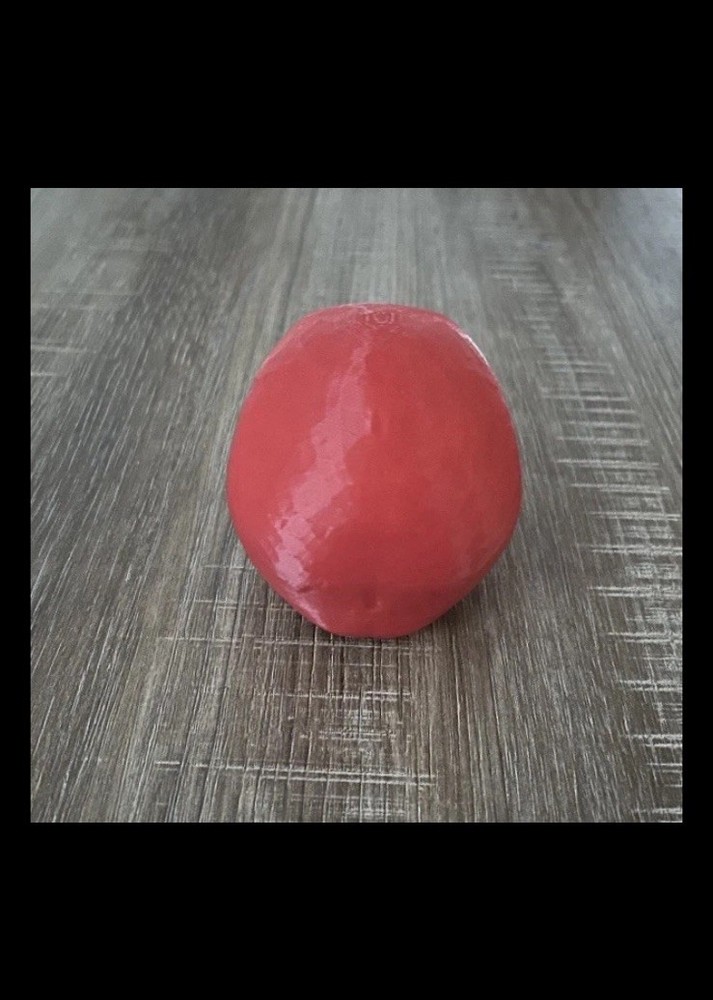 3D Printed Red Human Skull Halloween Skull