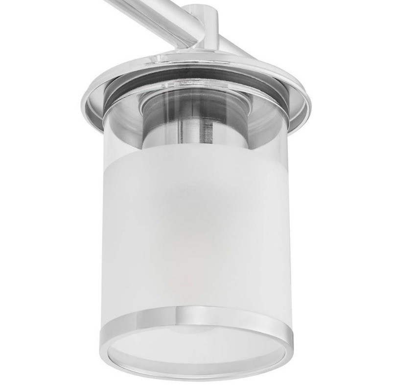 Hampton Bay Truitt 14.2 in. 2-Light Chrome Modern Transitional Vanity