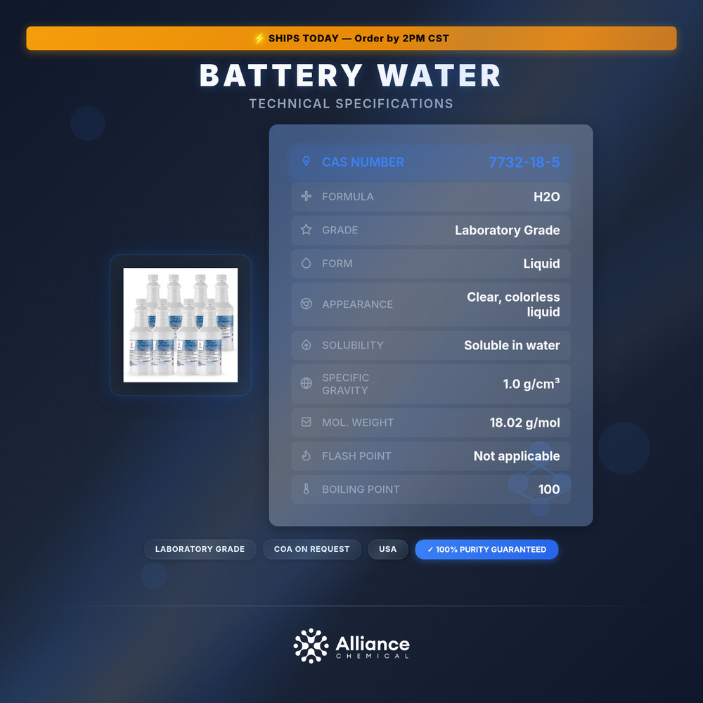 Battery Water - 8 Quarts