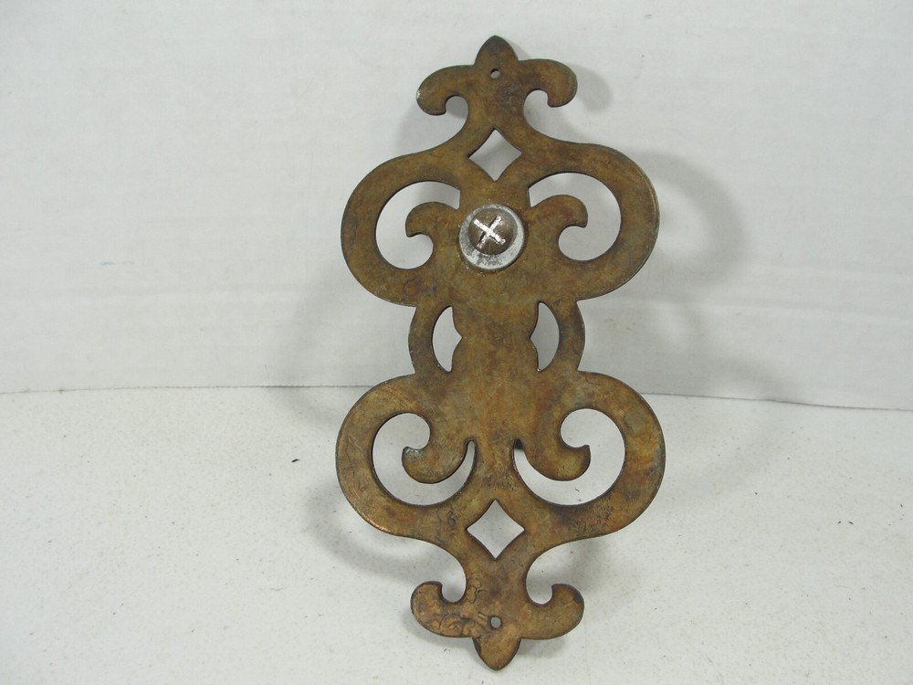 Vintage Heavy Brass Cabinet Door Pull - 5-1/2"
