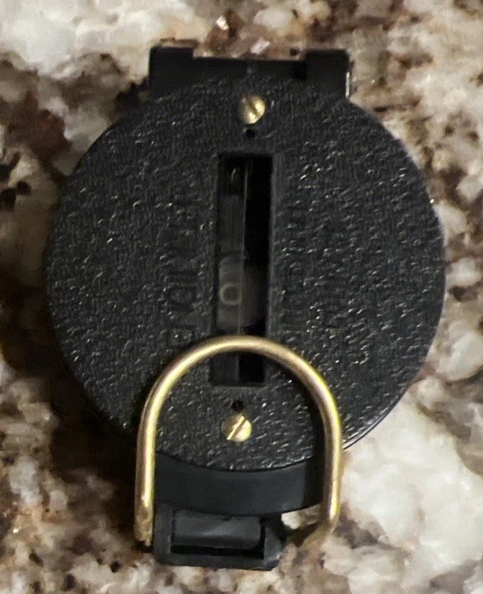 Vintage Engineer Lensatic Pocket Compass - Hiking Camping - Navigational Tools