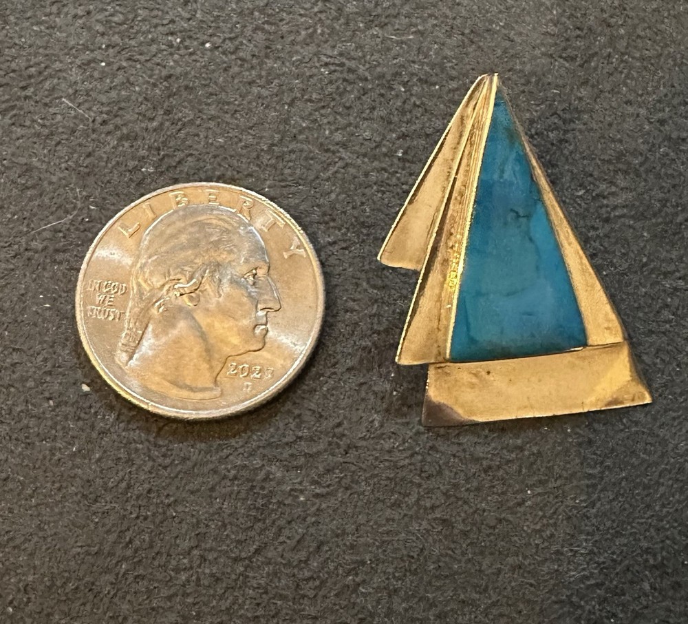 Sterling Silver 925 Turquoise Arrowhead Dangle Earrings
