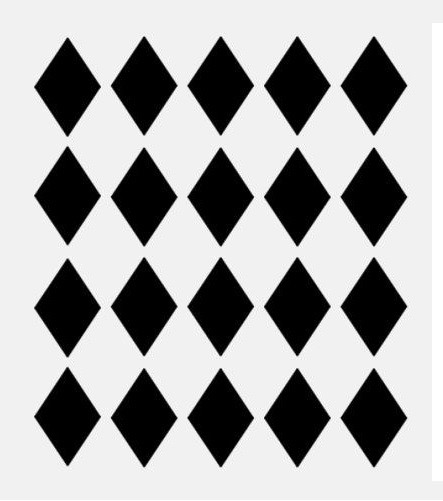 DIAMOND PATTERN Large Stencil Template Airbrush Paint 8" X 9"