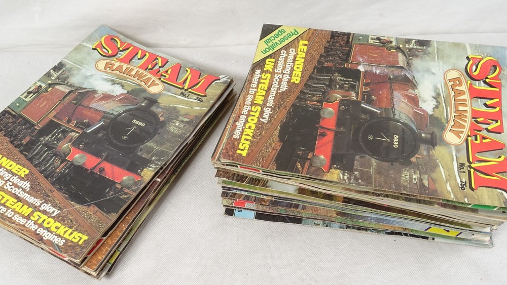 41 x Steam Railway Magazines. Issues 1-31 + Duplicates.