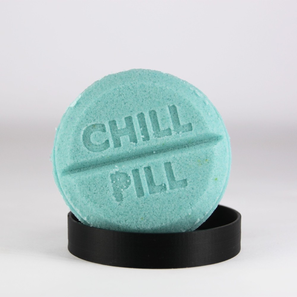 CHILL PILL Bath Bomb Mold, DIY original BathBombs Set 3D Printed Kit
