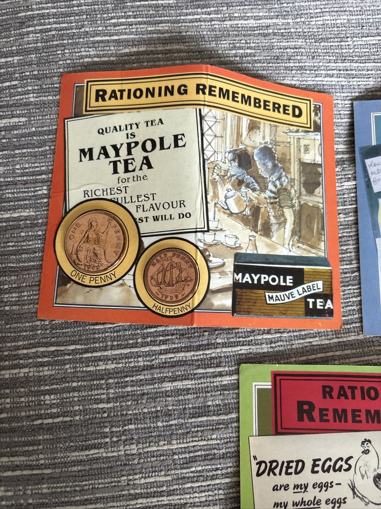 RATIONING REMEMBERED - 3 X Card Coin Sets