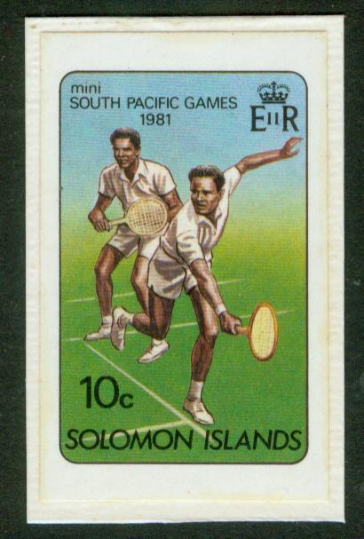 Solomon Is. 1981 10c Tennis MASTER PROOF