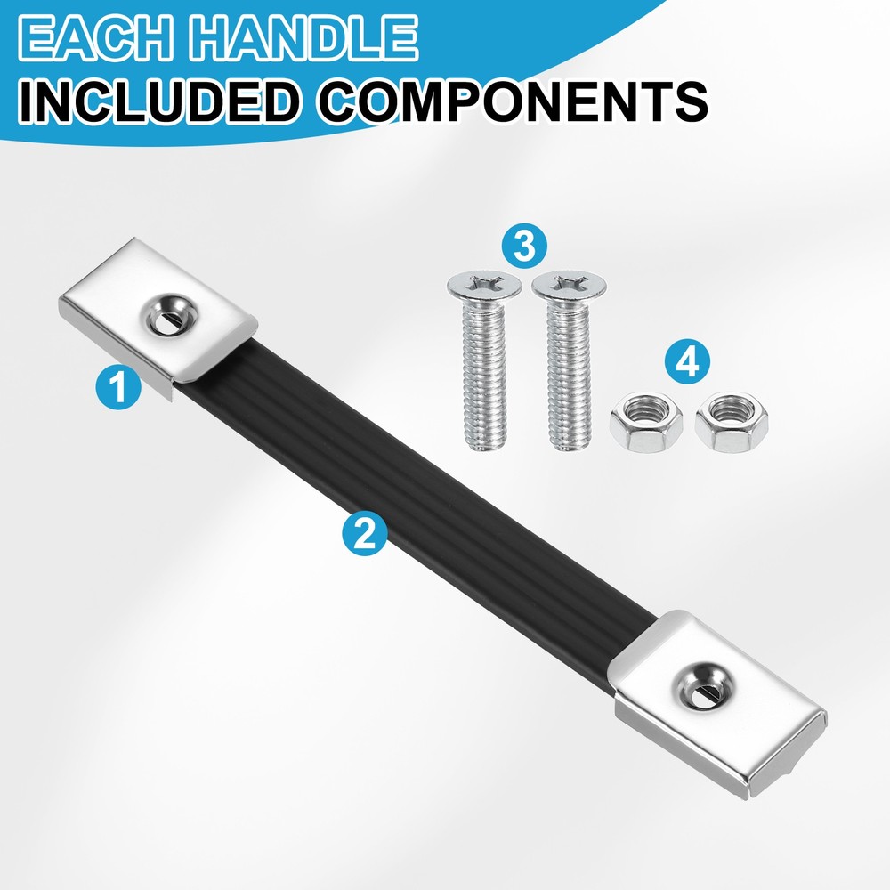 8 Inches Speaker Cabinet Strap Handles, Handle Pull for Speaker Case, Silver
