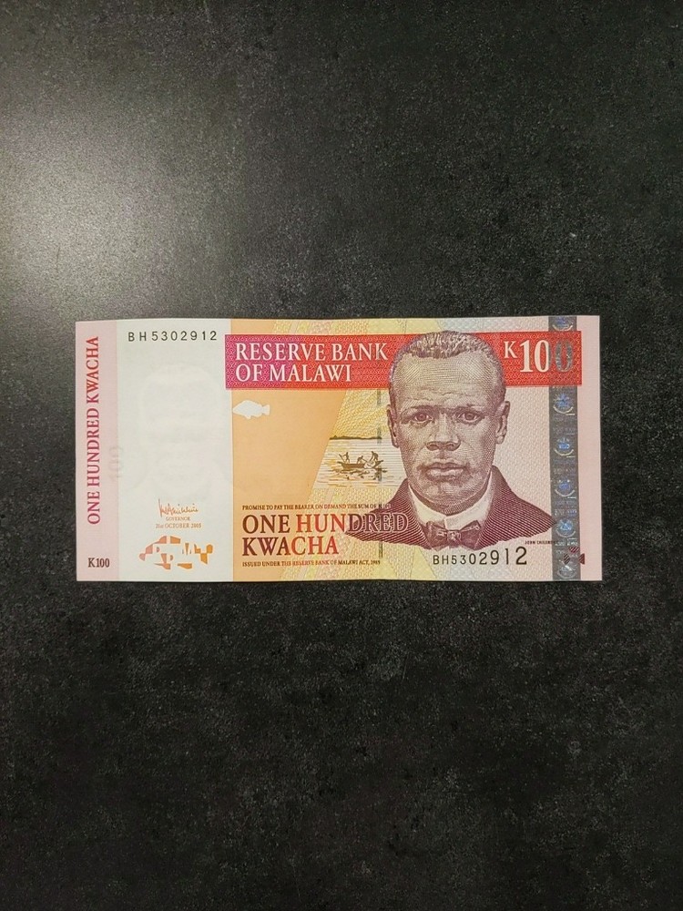 MALAWI  100 Kwacha Circulated