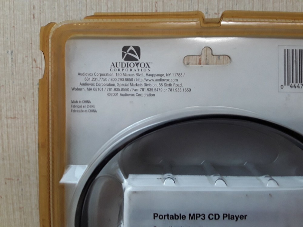 Audiovox Personal Cd Mp3 Player With Car Kit