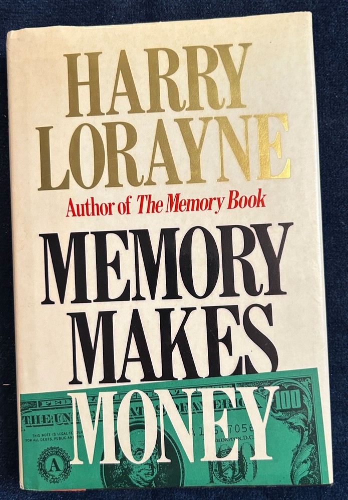 Autographed Memory Makes Money (Harry Lorayne) -1988