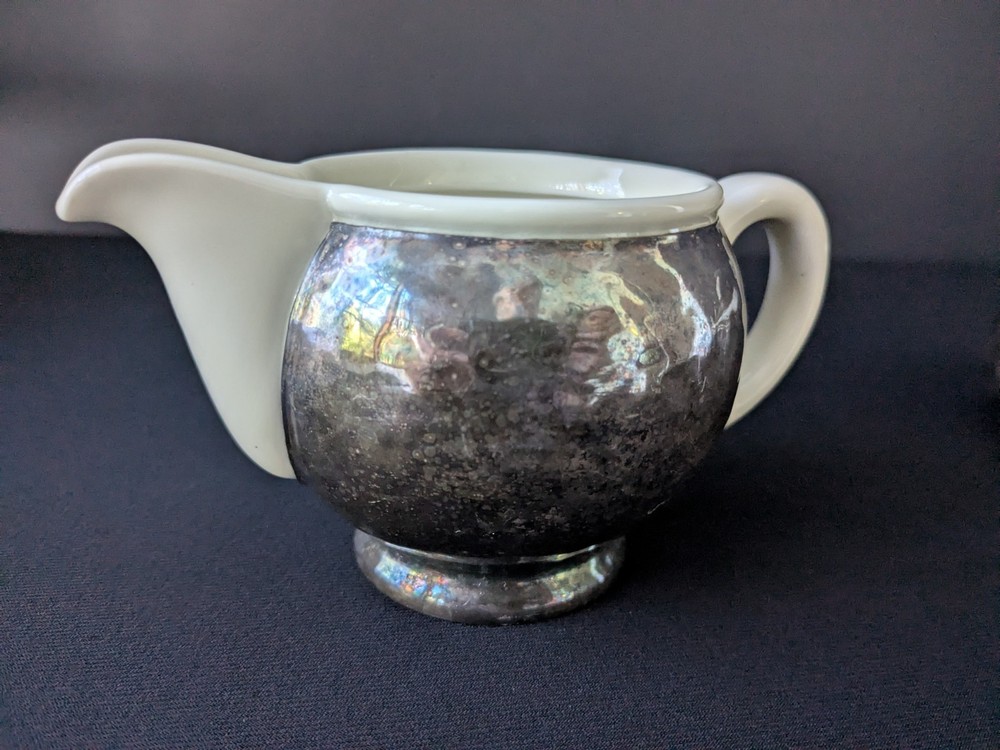 WMF Germany Silver Plated Sugar & Creamer Set Art Deco