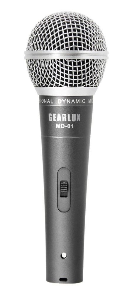 Gearlux MD-01 Wired Dynamic Vocal Microphone with On/Off Switch