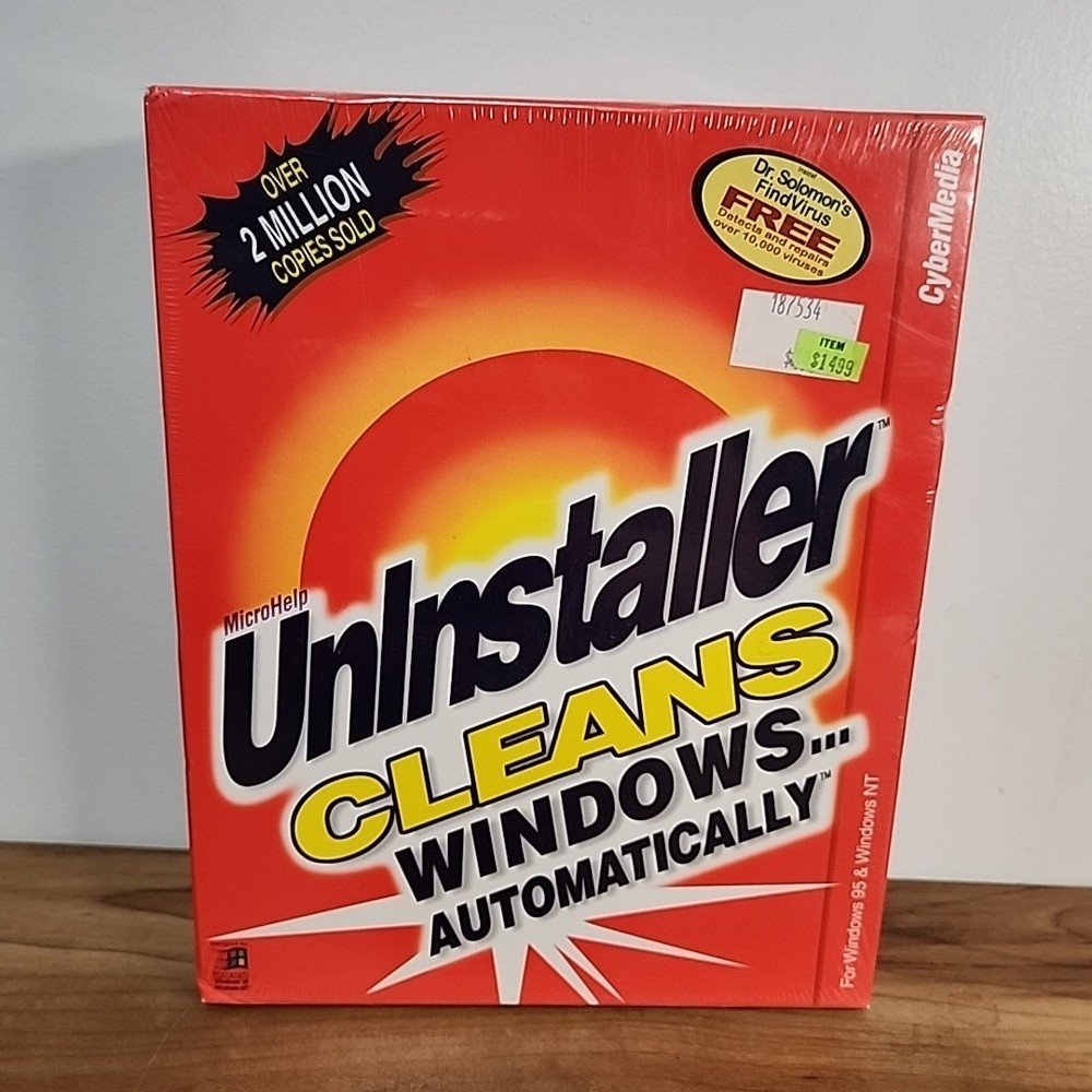 Microhelp Uninstaller Windows 95 And NT CD Rom Version CyberMedia