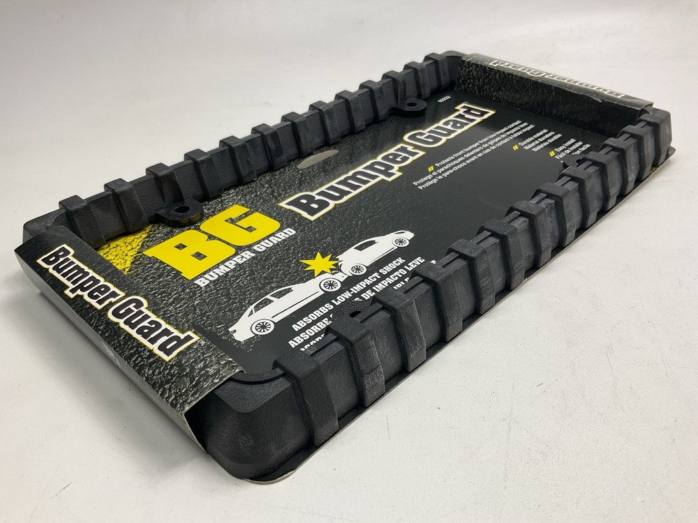 Custom Accessory 92933 Bumper Guard Rubber License Plate Frame Holder Protector