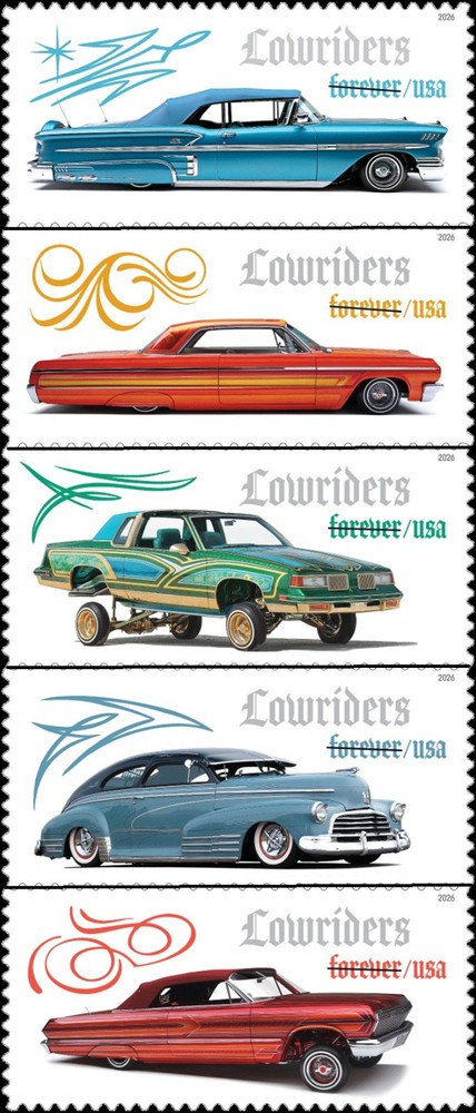 #6062 - #6066   2026 Low Riders Singles set/5 - MNH