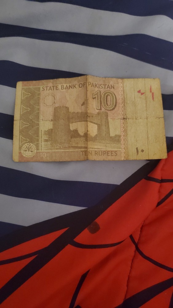 Pakistani 10 Rupees Banknote
