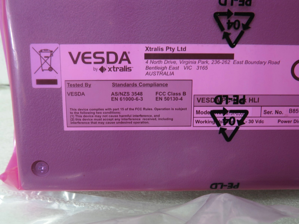 Xtralis Vesda VHX-0300 Open Protocol High Level Interface (HLI) [CTD]